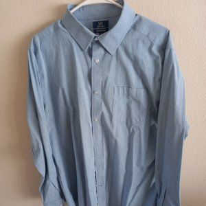Classic blue dress shirt